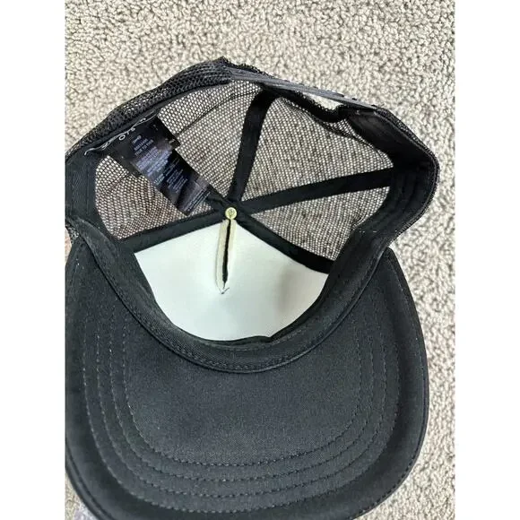 Volcom Stone Hat Mens OS Black Pink Mesh Snapback Trucker Cap Skater - Picture 8 of 9